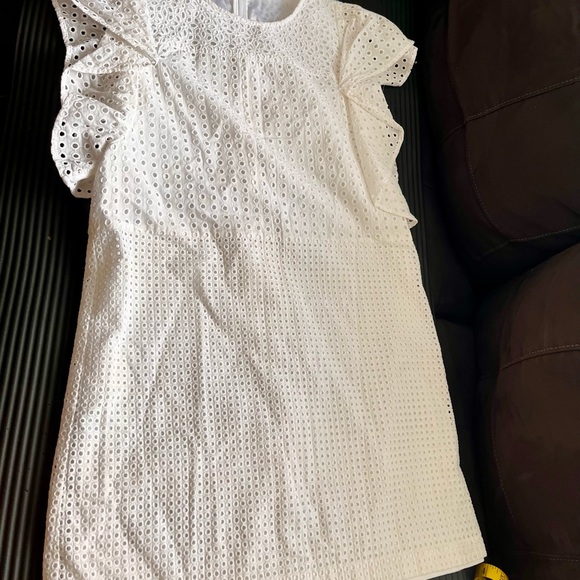 🍐 Mika & Gali Women's Calista White Eyelet dress - Picture 2 of 13